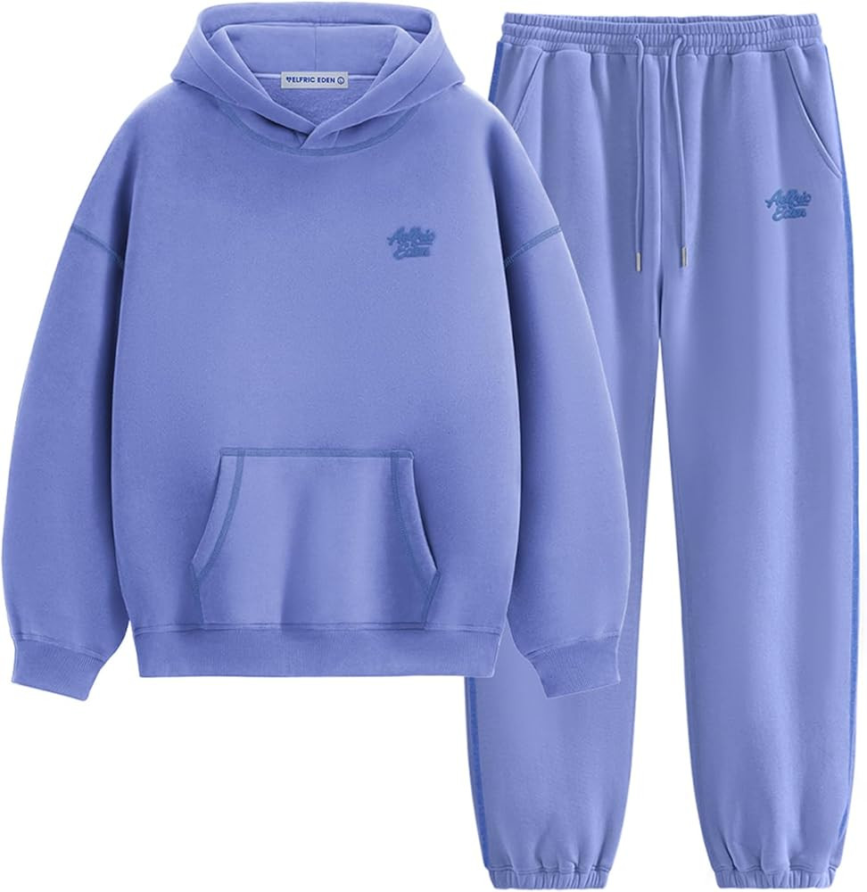 Aelfric Eden Womens 2 Piece Outfits Fleece Sweatsuit Lounge Sets Track Suits Sweat Matching Jogge... | Amazon (US)