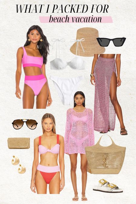 What I packed for my beach vacation 🩷🌊

Vacation outfits; spring break outfit; resort wear; bucket hat; swimsuit coverup; pink bikini; ysl beach bag; rayban sunglasses; gold hoop earrings; white bikini; Abercrombie swimsuit; revolve; Christine Andrew 

#LTKswim #LTKstyletip #LTKtravel