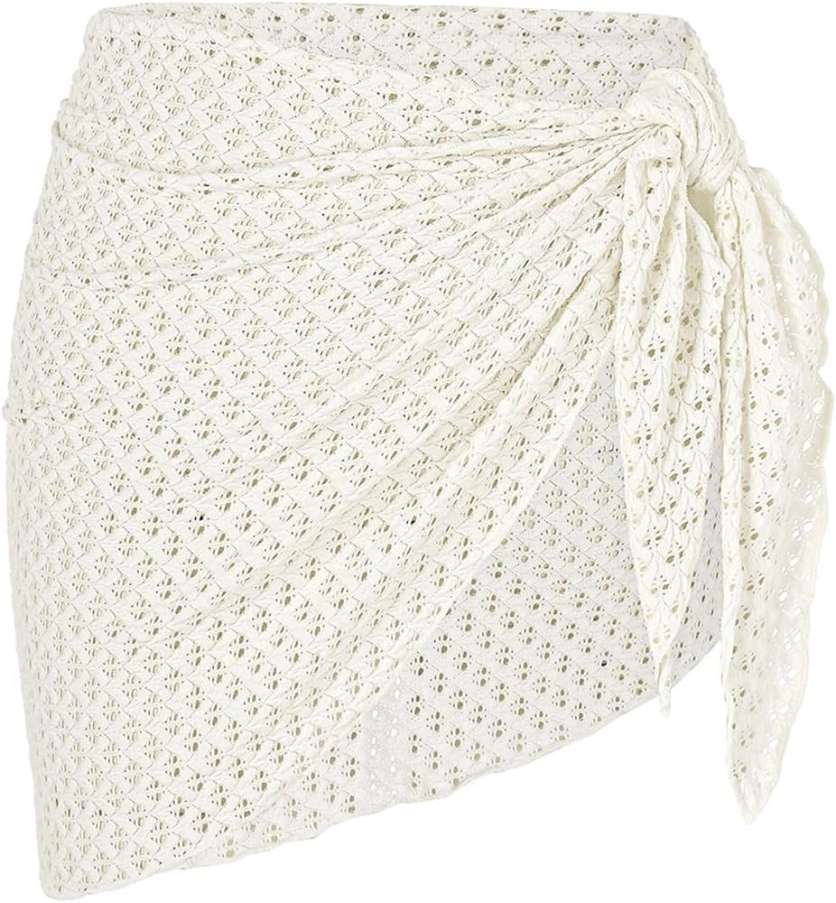 ZAFUL Women's Sarong Coverups Beach Wrap Sheer Bikini Wraps Chiffon Cover Ups for Swimwear | Amazon (US)