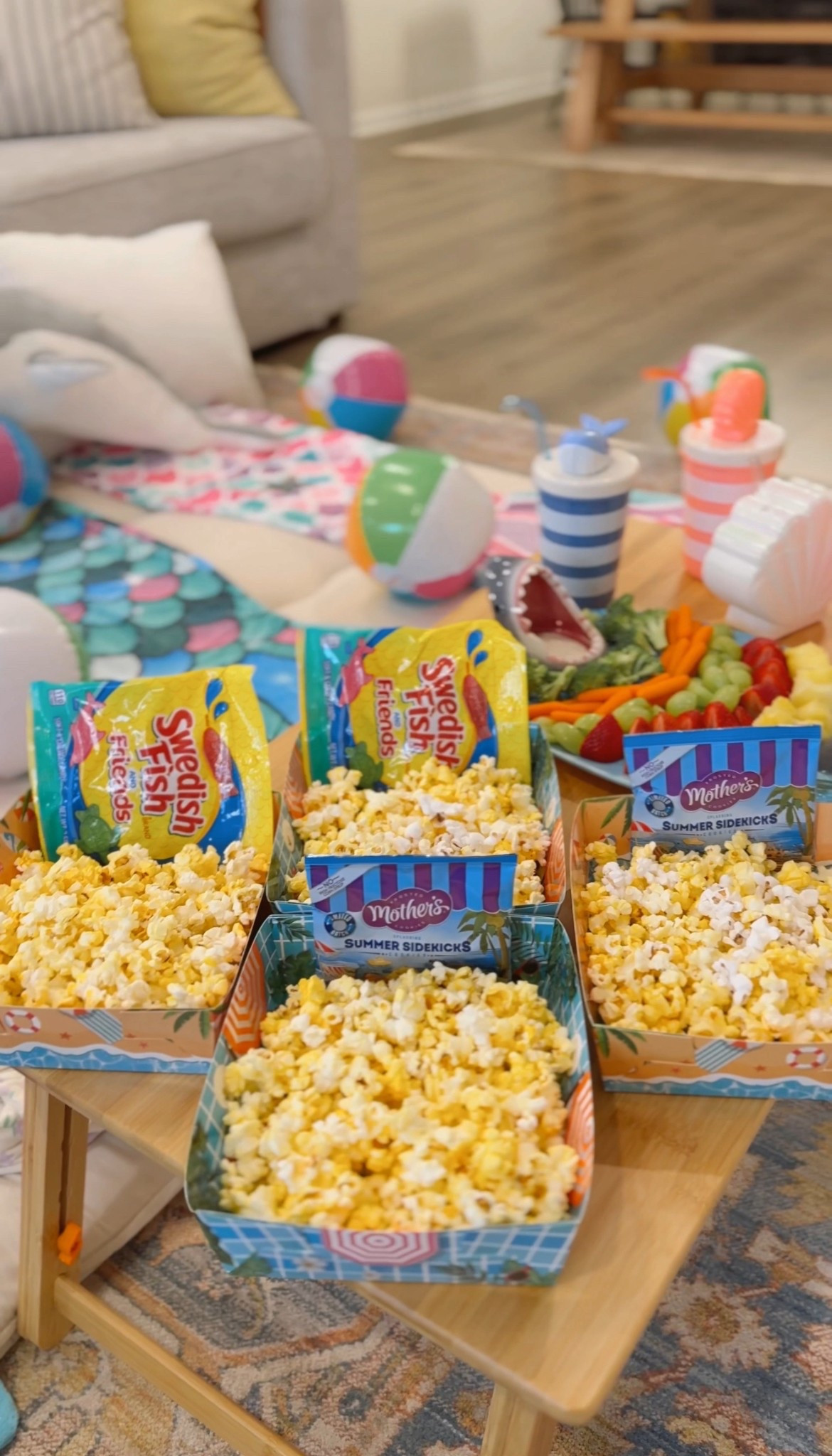 Beach themed movie night snacks and cups from Target!

#LTKParties #LTKKids #LTKFamily