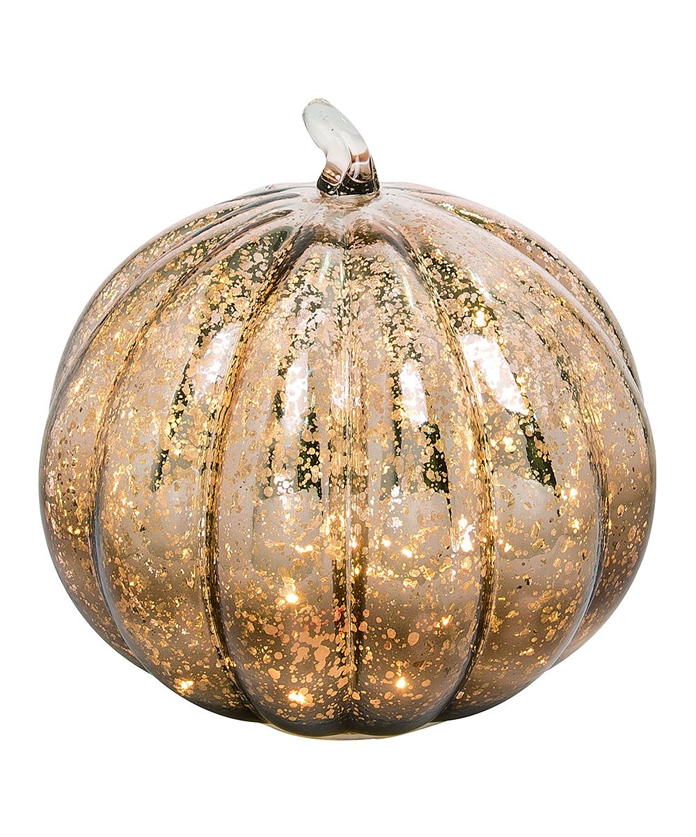 Transpac String Lights - Mercury Glass Pumpkin Light | Zulily