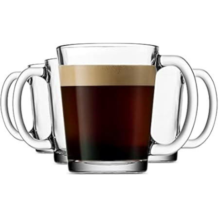 Glass Coffee Mug Set With Handle  | Amazon (US)