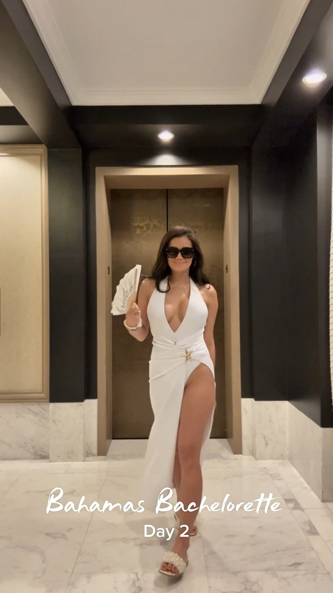 Bachelorette one piece swimsuit & cover up. Wearing size small

#LTKWedding #LTKSwim