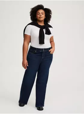 Bombshell Wide Leg High-Rise Jean | Torrid (US & Canada)