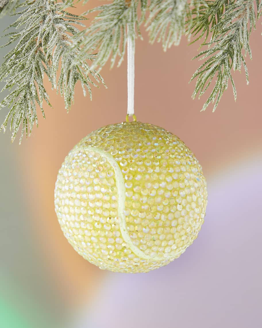 Cody Foster & Co Jeweled Tennis Ball Ornament | Neiman Marcus