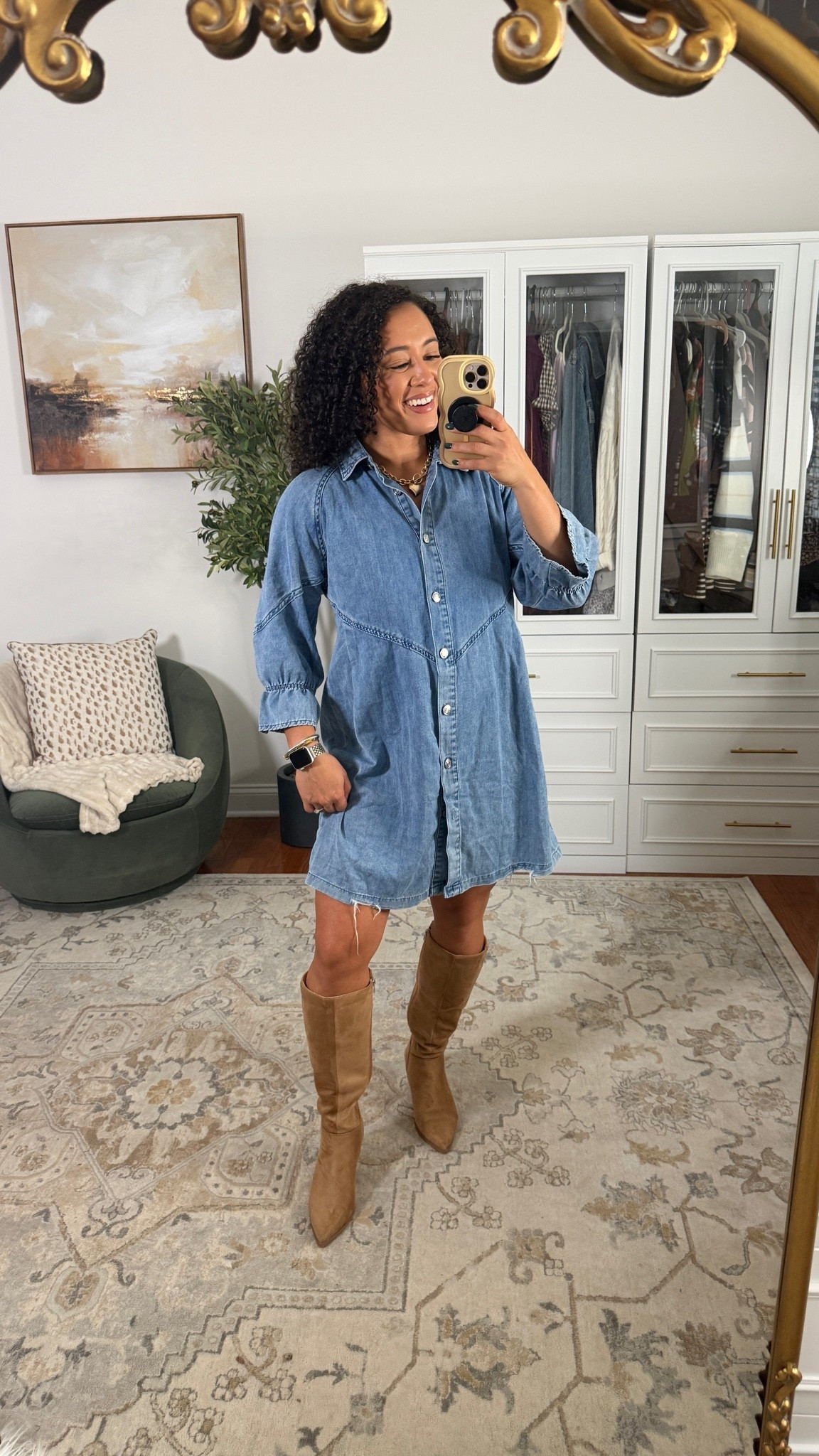 This Amazon denim dress is perfect for fall wearing a medium the buttons are functional #falldresses #denimdress #amazonfallfashion #fallfashion

#LTKootd #LTKgrwm #LTKSaleAlert