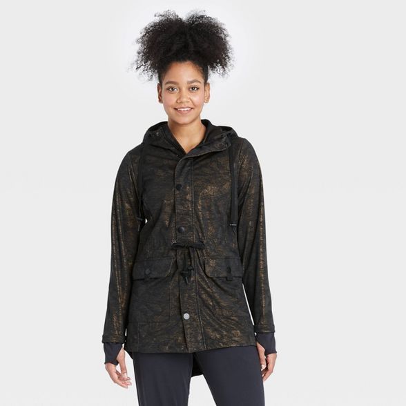 Women's Camo Print Water Resistant Jacket - All in Motion™ Green | Target