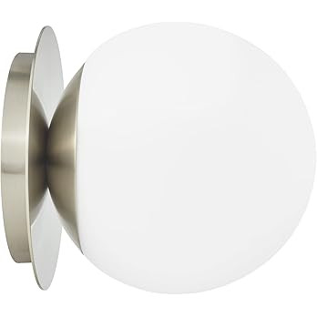 Wall Sconces, 1 Light Modern Globe Sconce in Brushed Nickel, Wall Light for Bedroom Bathroom Livi... | Amazon (US)
