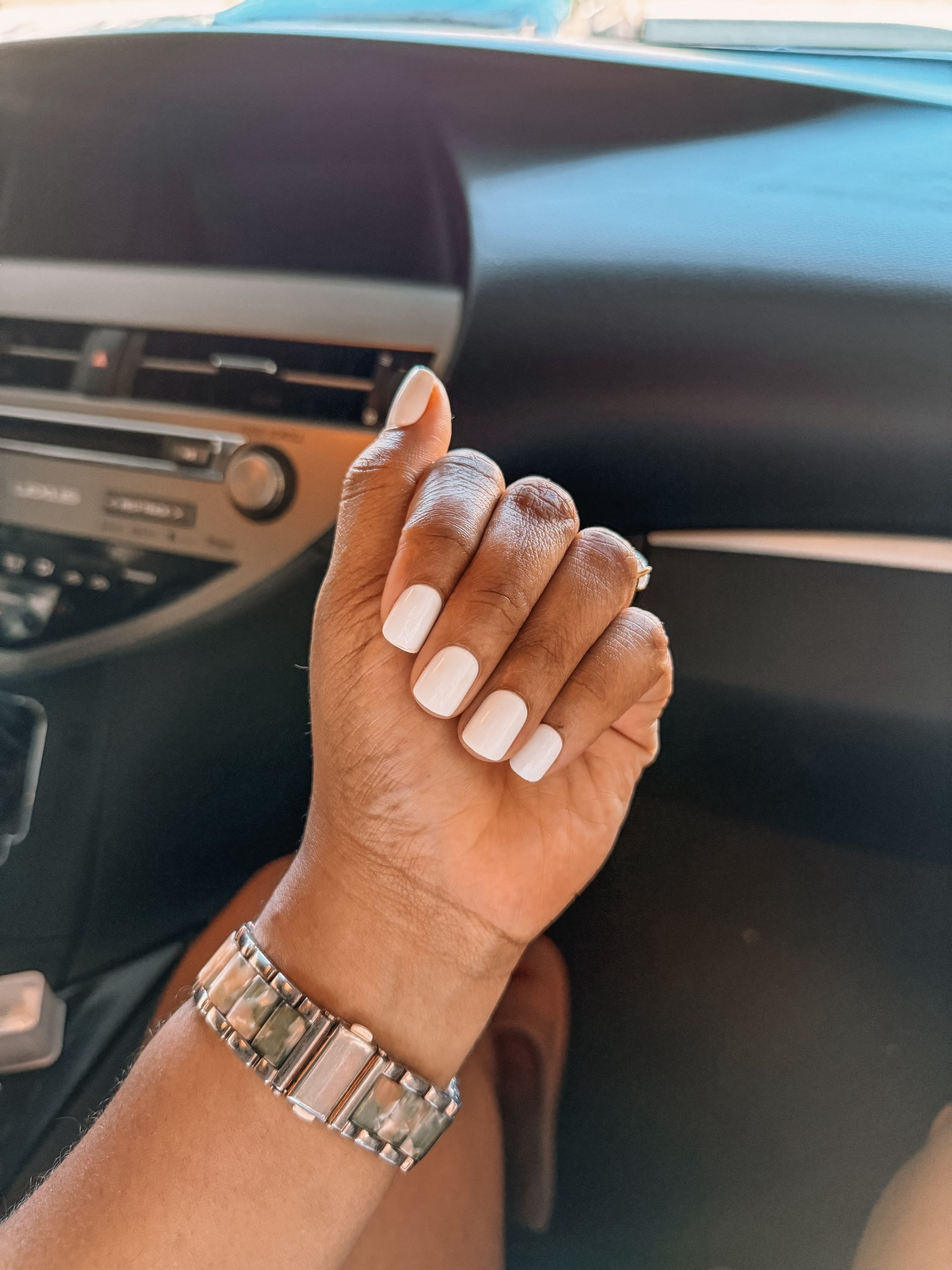 5 minute press on nails from Impress nails 
White nails for the summer 

#LTKBeauty #LTKFindsUnder50