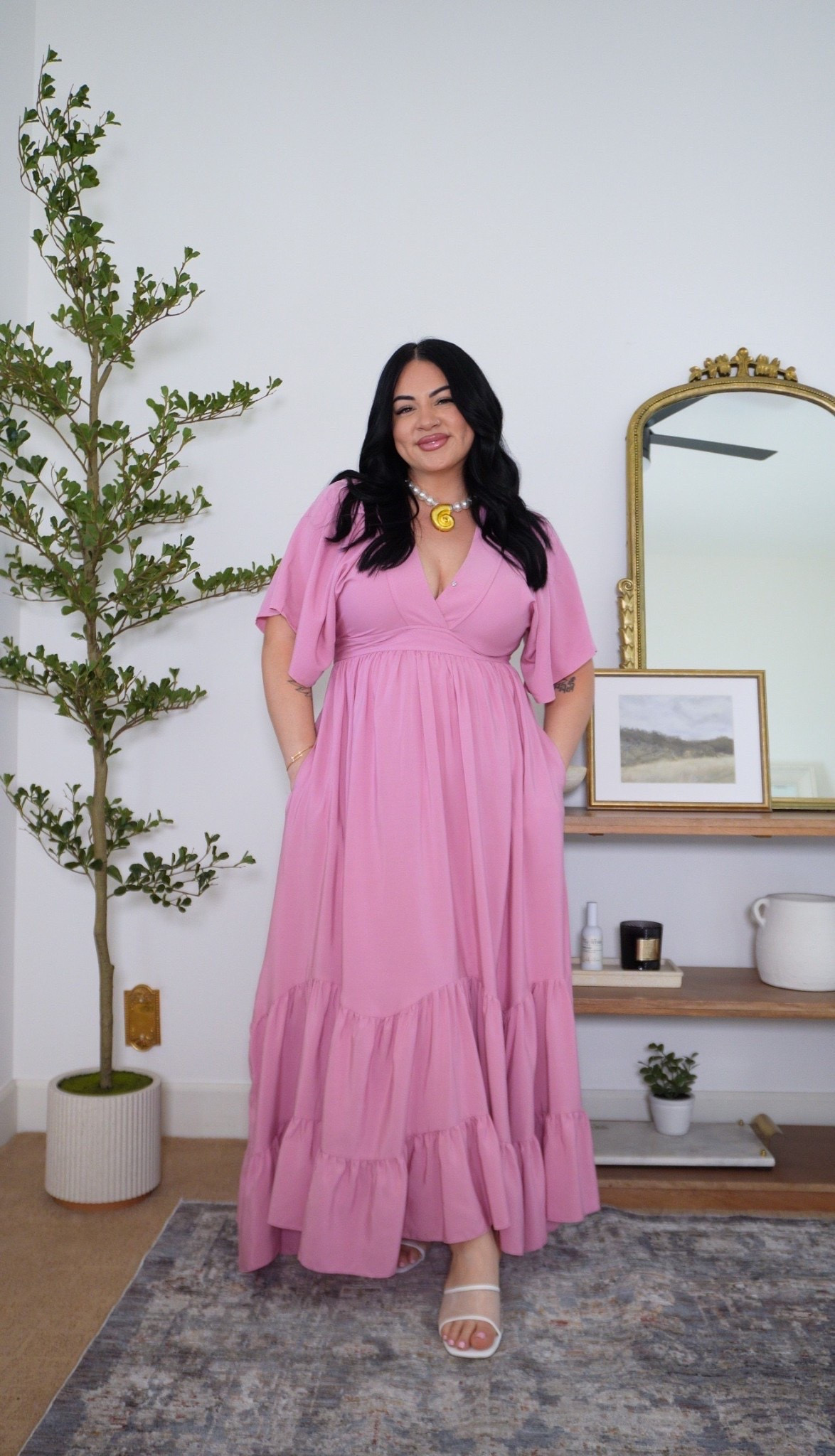 This is such a nice wedding guest dress 💗💗

I'm wearing a size large for reference! 

wedding guest dress, wedding, wedding guest, boho dress, full length dress, beachy dress, vacay dress, Tori block

#LTKootd #LTKgrwm #LTKWedding