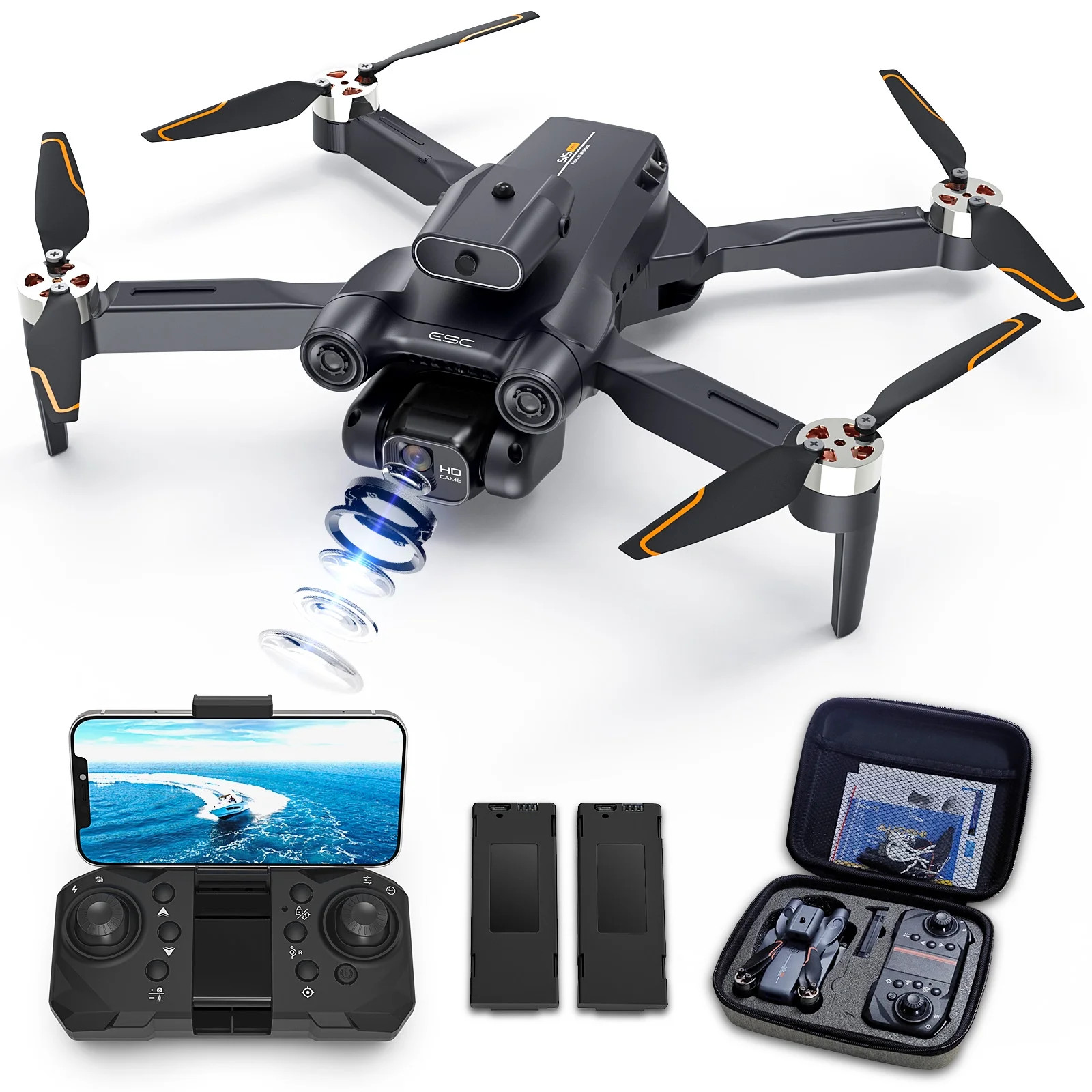 Drone with 4K Camera for Adults, AUOSHI RC Quadcopter with High Speed Brushless Motor, Altitude H... | Walmart (US)