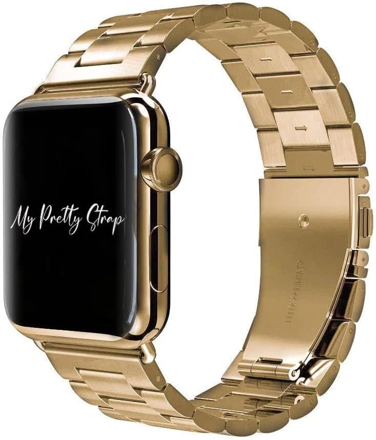 My Pretty Strap Classic Band Compatible with Apple Watch 38/40/41mm or 42/44/45/49mm, Stainless S... | Amazon (US)