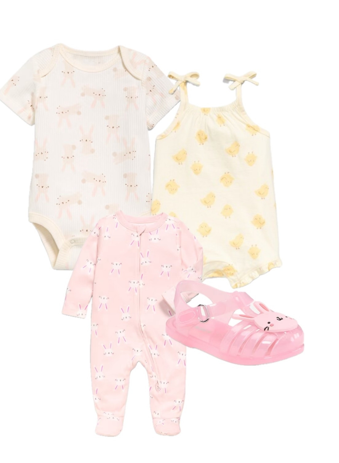 Bunnies & Chicks! 💖🐰🐣 
… super cute babies, Easter options, all currently on sale for under $10! (The onesie, was also available in the chick pattern in store!)




#LTKBaby #LTKSaleAlert #LTKSeasonal