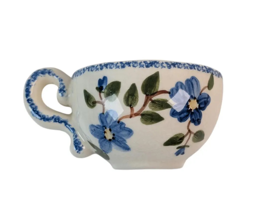 Vintage Wall Pocket Planter Tea Cup Art Pottery Floral Pattern - Etsy | Etsy (US)