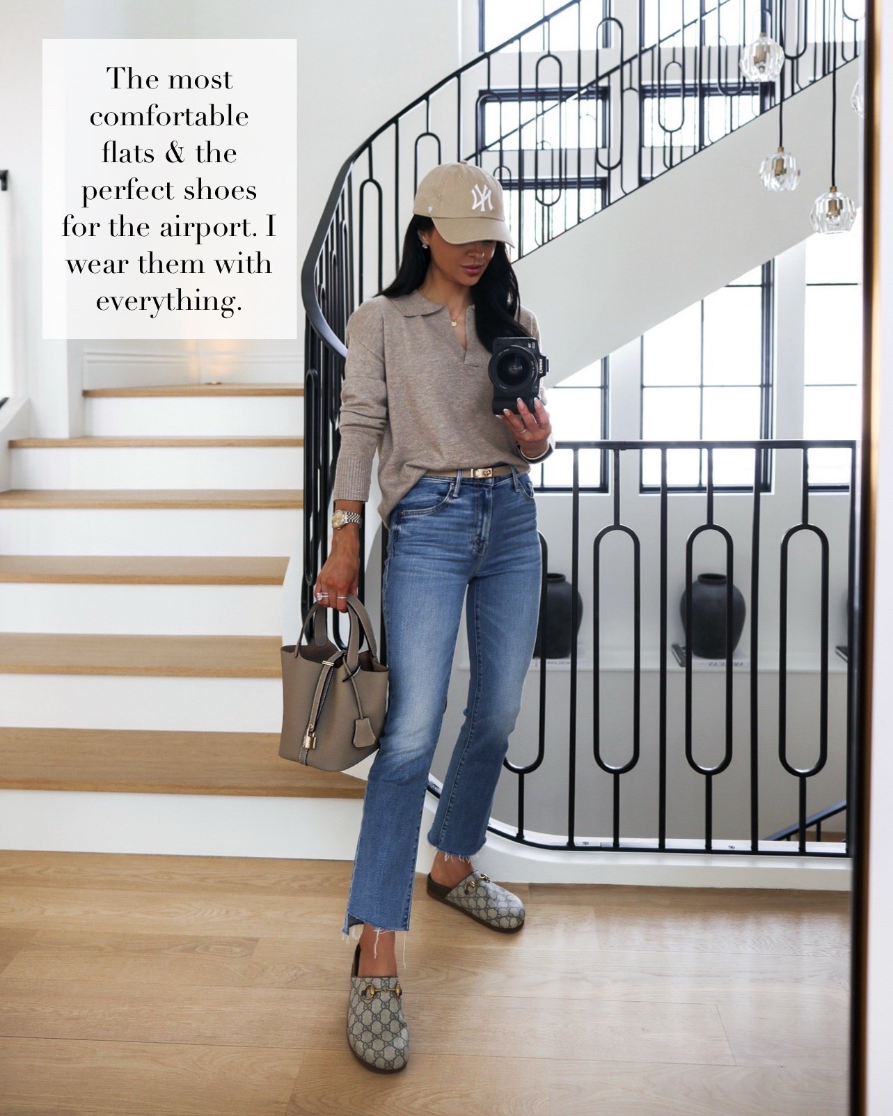 Gucci mules I wear almost everyday! These shoes are perfect year round and elevate the most casual outfits. Styled here with amazon designer inspired accessories, mother means and an amazon sweater that feels like cashmere!

#LTKOver40 #LTKmomlife #LTKootd