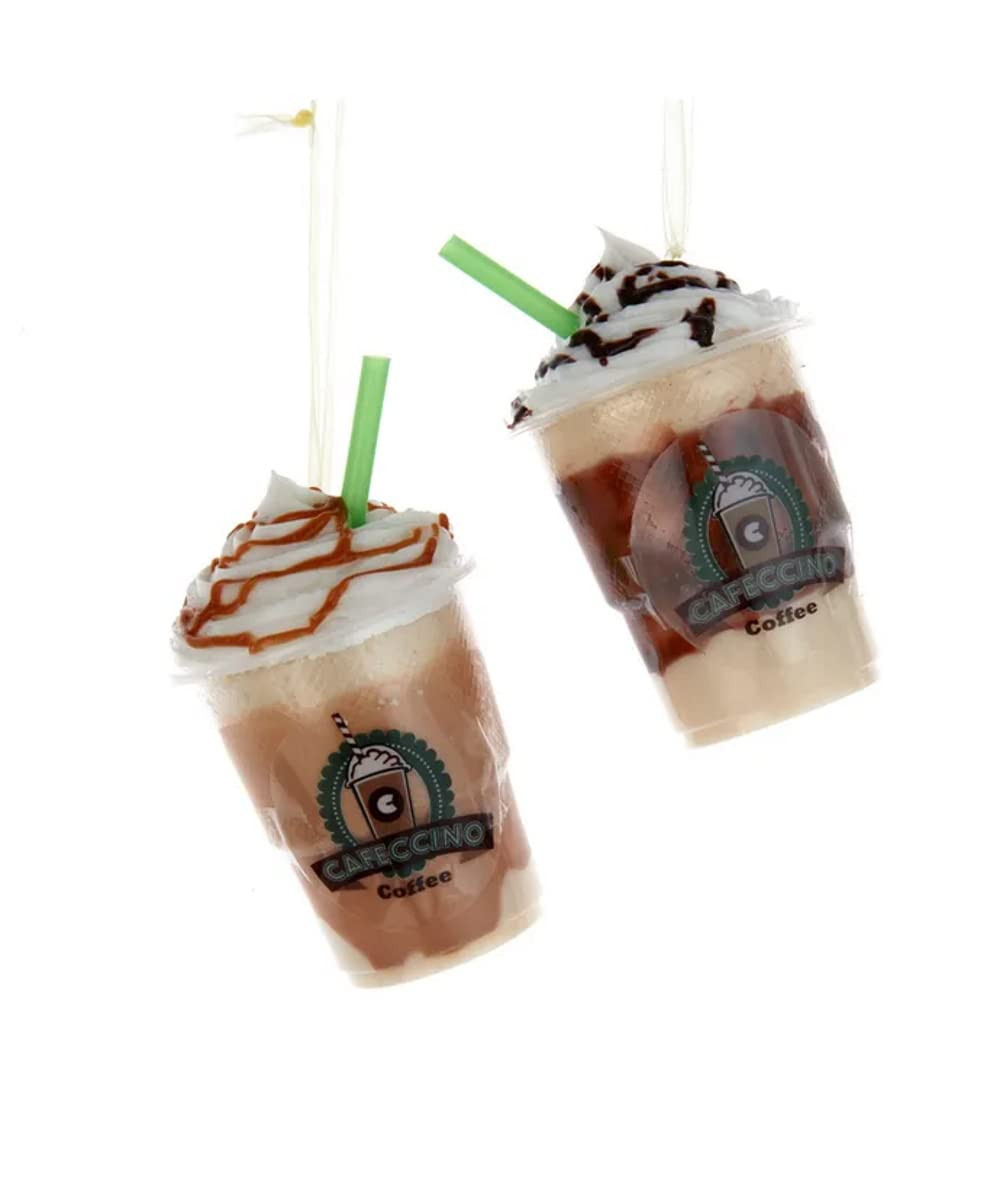The Bridge Collection Frozen Coffee Cafeccino Ornament Set of 2-Barista Inspired Frozen Coffee Ch... | Amazon (US)