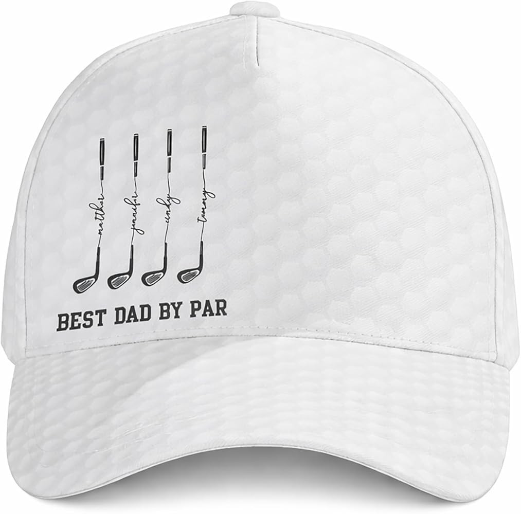 Personalized Best Dad By Par, Best Grandpa By Par - Personalized Cap, Best Dad By Pars Hat, Golf ... | Amazon (US)