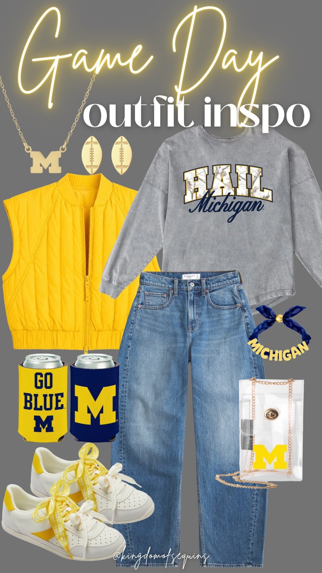 Michigan game day outfit idea!