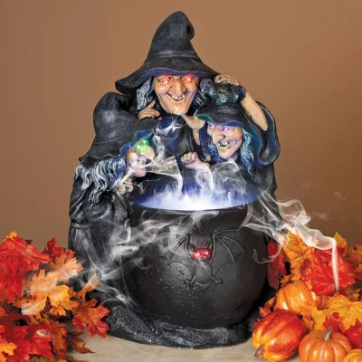 Pre-Lit 23" Witches with Smoking Cauldron | Sam's Club