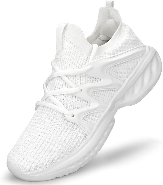 Pujcs Women Running Shoes Lightweight Tennis Shoes Non Slip Gym Workout Shoes Breathable Mesh Wal... | Amazon (US)