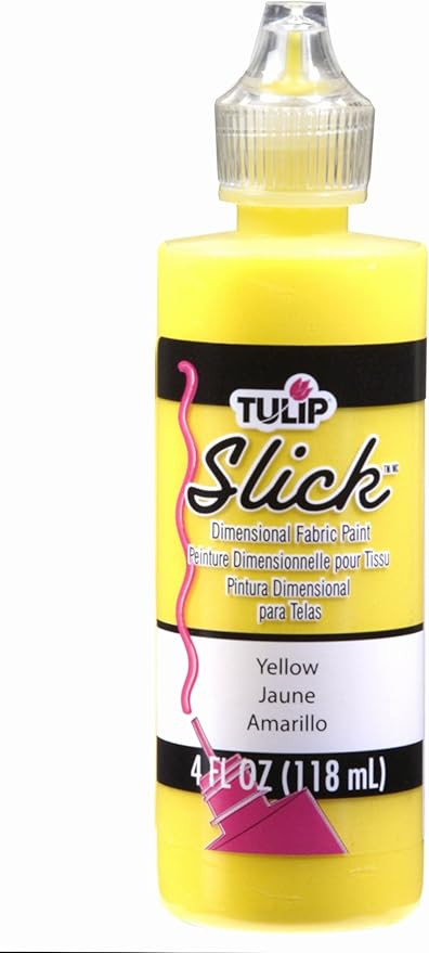 Tulip 41408 Dimensional Fabric Paint 4oz Slick Yellow | Amazon (US)