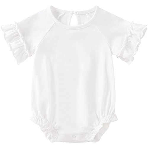 pureborn Baby Girls Boys Bodysuit Super Soft Cotton Romper 0-24 Months | Amazon (US)