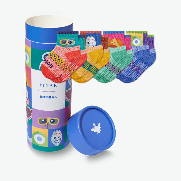 Toddler Pixar | Bombas Calf Sock 4-Pack Gift Box | Bombas