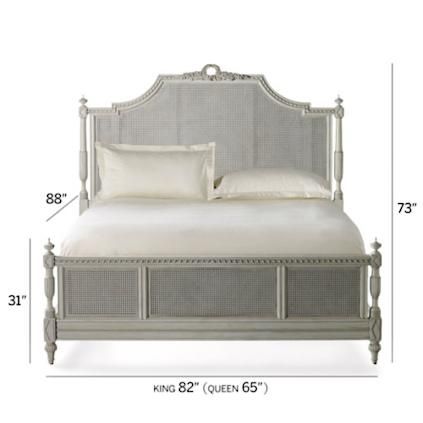 Beauvier French Cane Bed | Frontgate