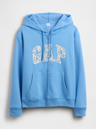 Relaxed Gap Logo Zip Hoodie | Gap Factory