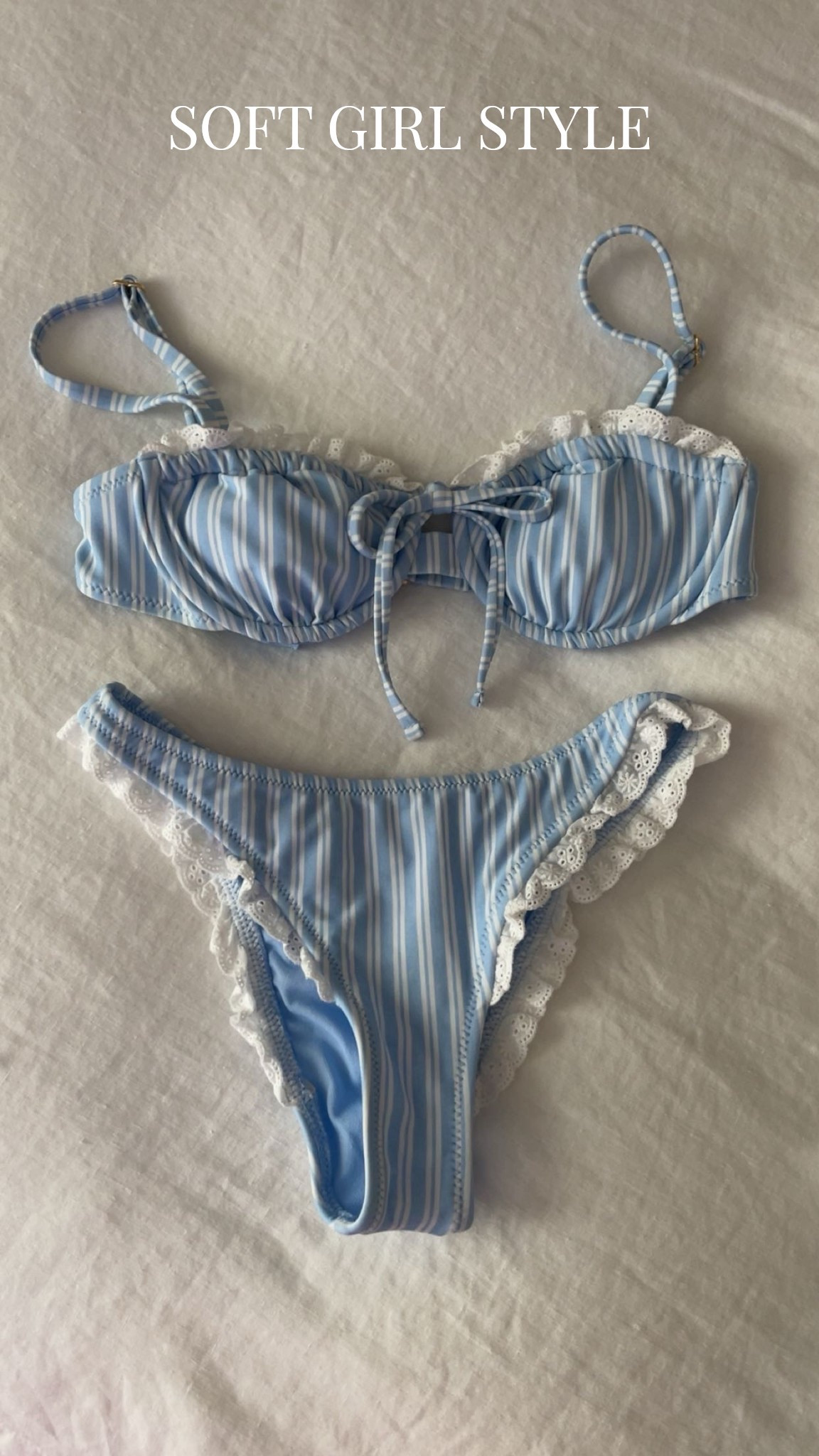 Must have bikini under $50 ✨
Obsessed with the baby blue stripes + delicate lace detail. It’s giving Euro Summer meets Coastal Preppy 🐚 🌊  @Target 

summer, beachwear, vacation, new arrivals, girly finds, feminine style, soft girl style, affordable

#LTKSwim #LTKPetite
