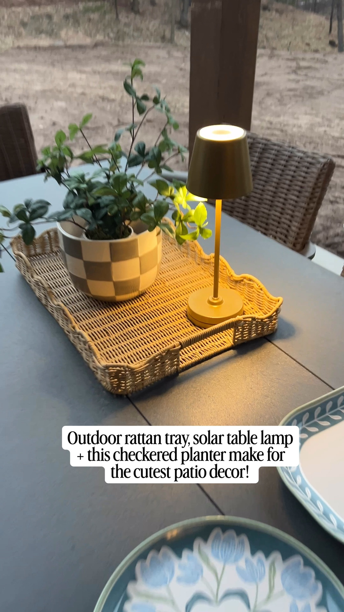 Outdoor patio tray!

Patio decor ideas
Patio plants 
Patio refresh
Patio styling
Patio set up
Patio aesthetic

#LTKHome #LTKSeasonal