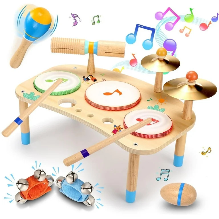 OATHX Kids Drum Set,Musical Instruments for Toddlers Learning Preschool Toys for Boys Girls Birth... | Walmart (US)