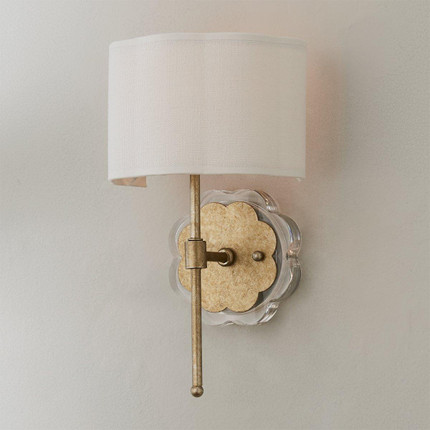 Scalloped Daisy Shade Sconce