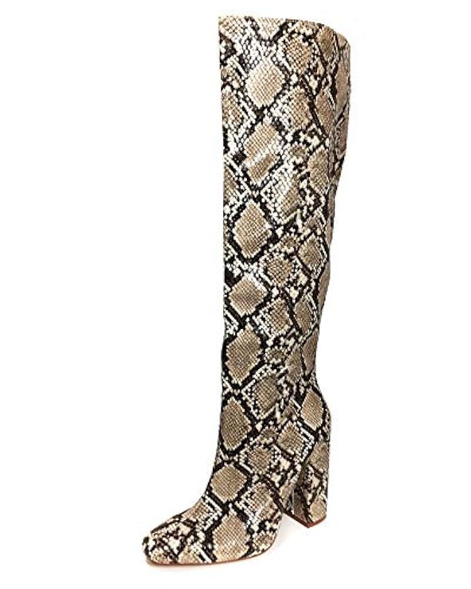 Zara Women Snakeskin print heeled boots 7006/301 | Amazon (US)