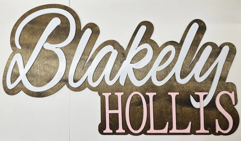 Name Wall Sign | 3d Nursery Name Sign | Baby Shower Gift | Custom Nursery Decor I Large Name Disp... | Etsy (US)