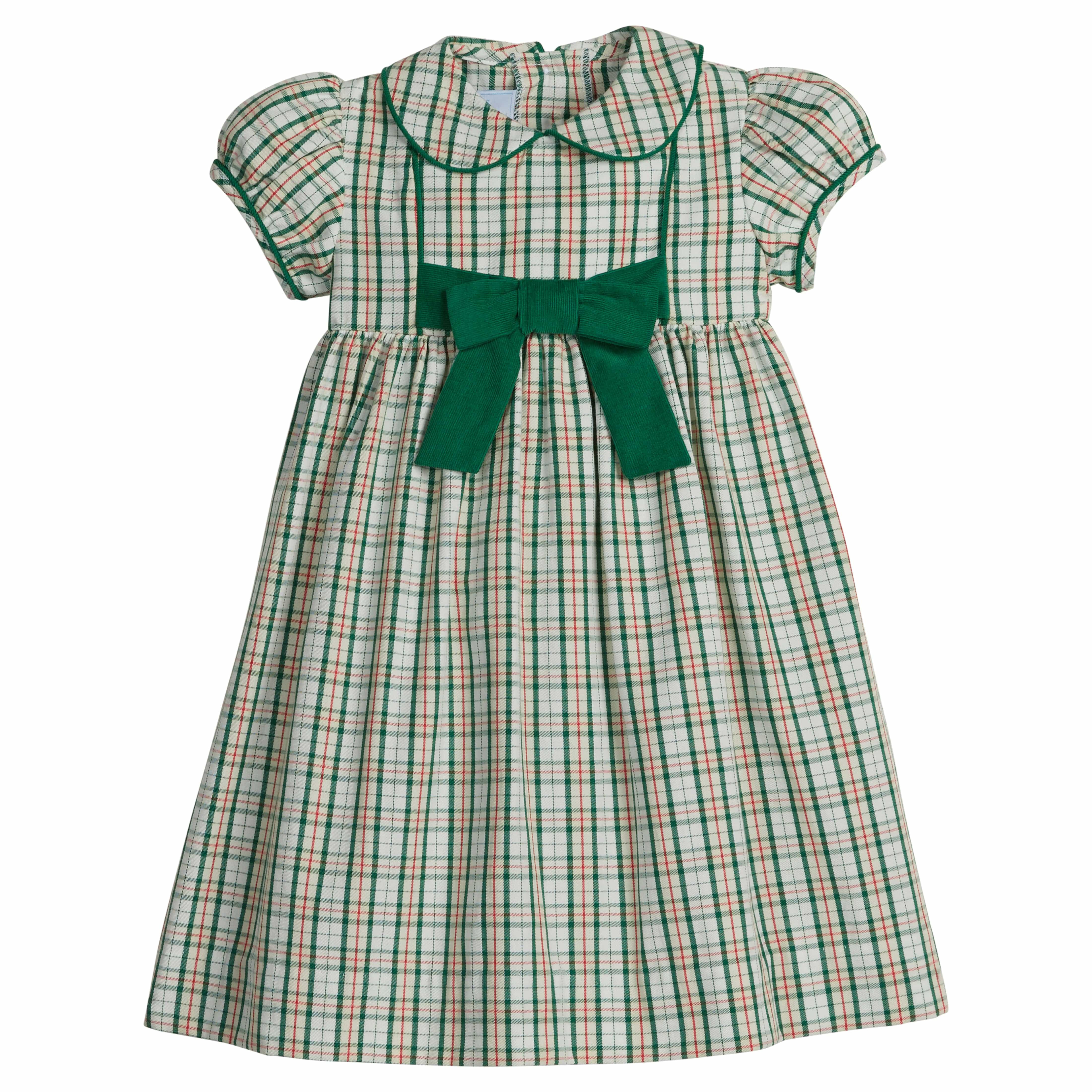 Little English | Girl's Marisa Dress - Mistletoe Tartan | Little English