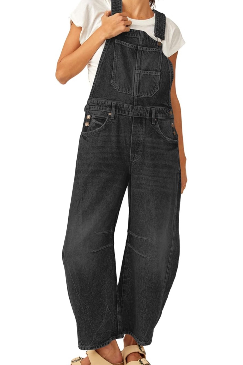 Barrel overalls 🤍

#LTKSeasonal #LTKFindsUnder50 #LTKStyleTip