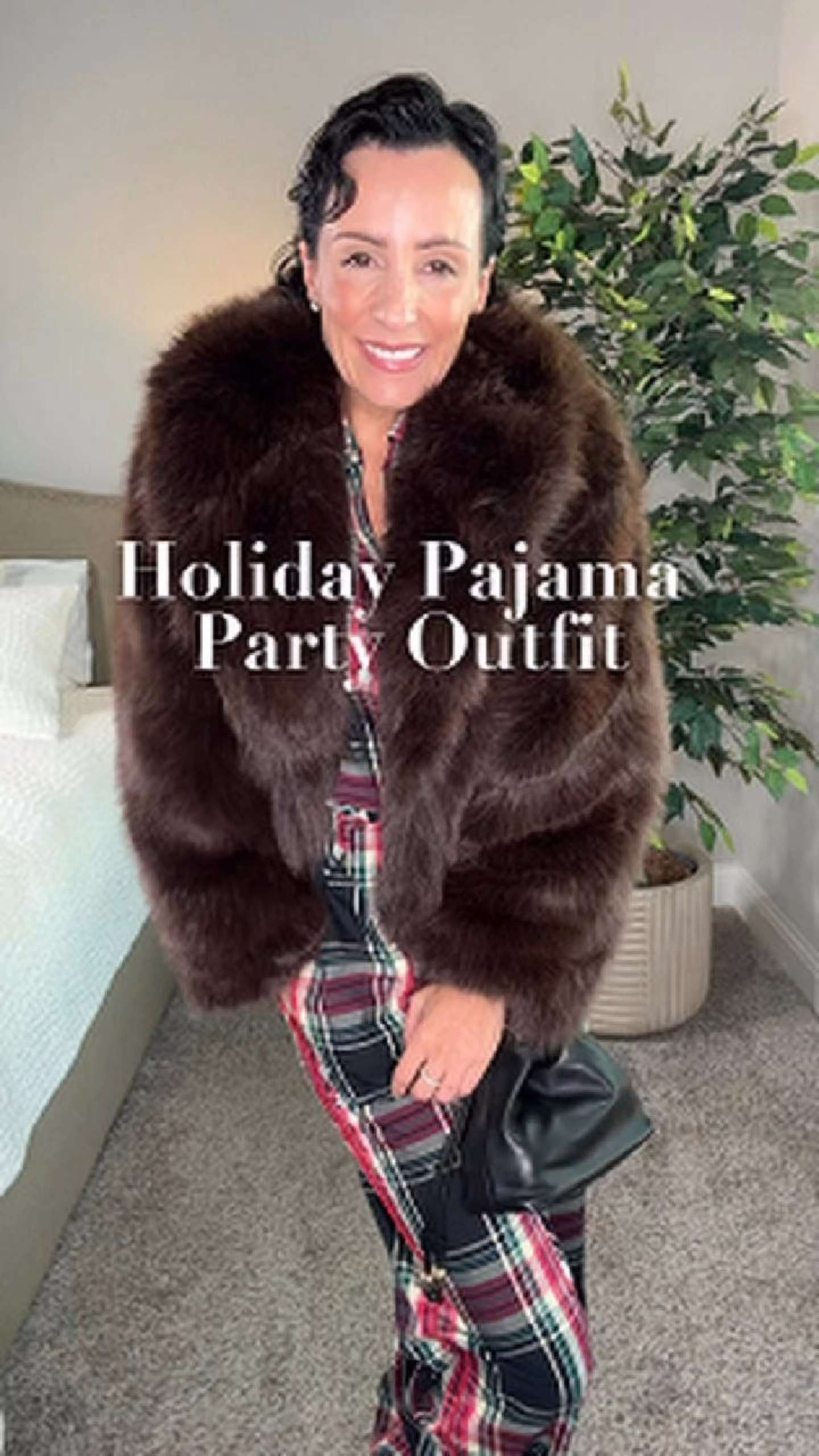 Holiday pajama party, but make it cute. These J.Crew PJs are light, breathable, and so comfortable — perfect for the holidays. I added a faux jacket and fun shoes to dress them up, and now I’m ready.
For reference, I’m wearing XS in both the top and bottoms. 

 #LTKHoliday #LTKgrwm #LTKootd