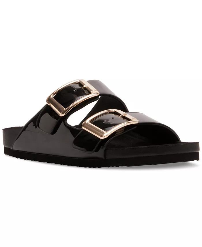 Madden Girl Bodie Buckle Footbed Slide Sandals - Macy's | Macy's