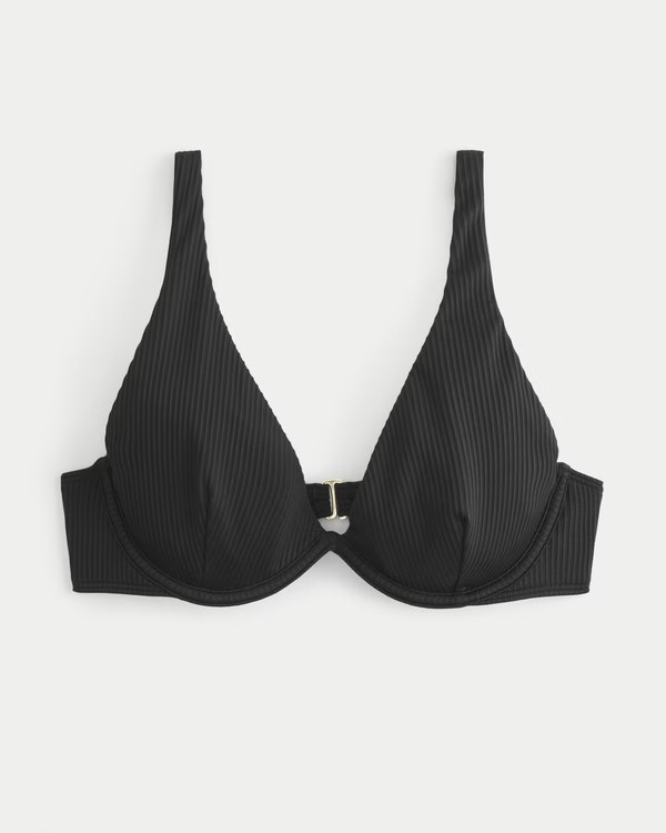 High Apex Ribbed Underwire Bikini Top | Hollister (US)