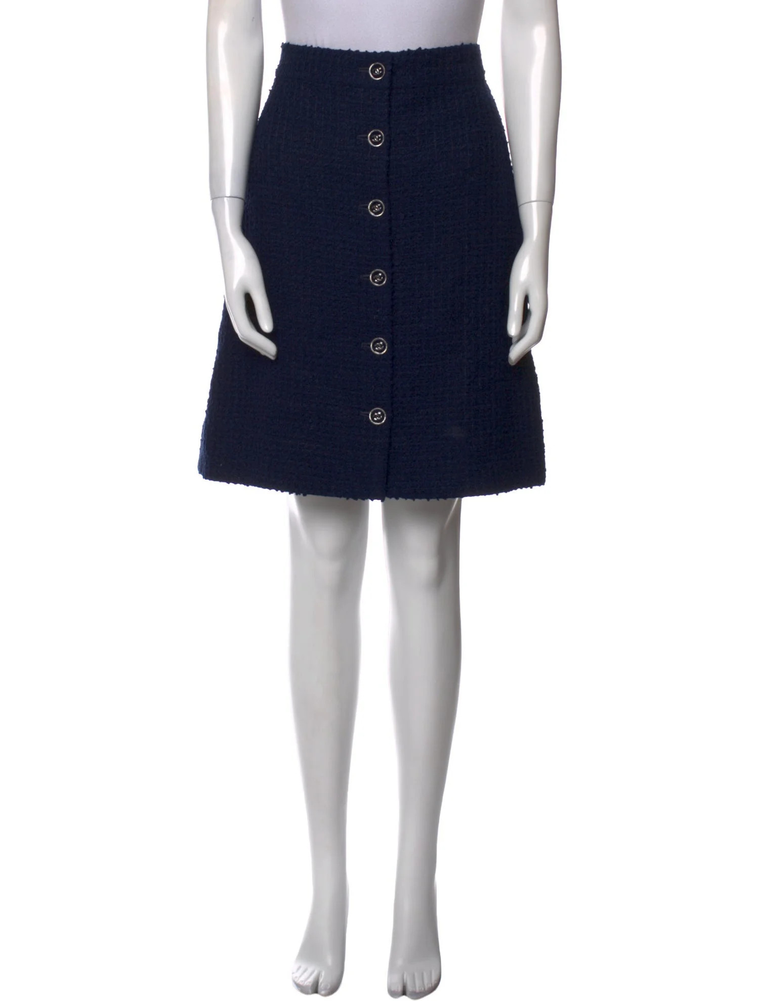 Chanel 2024 Knee-Length Skirt w/ Tags - Blue Skirts, Clothing - CHA1388727 | The RealReal | The RealReal