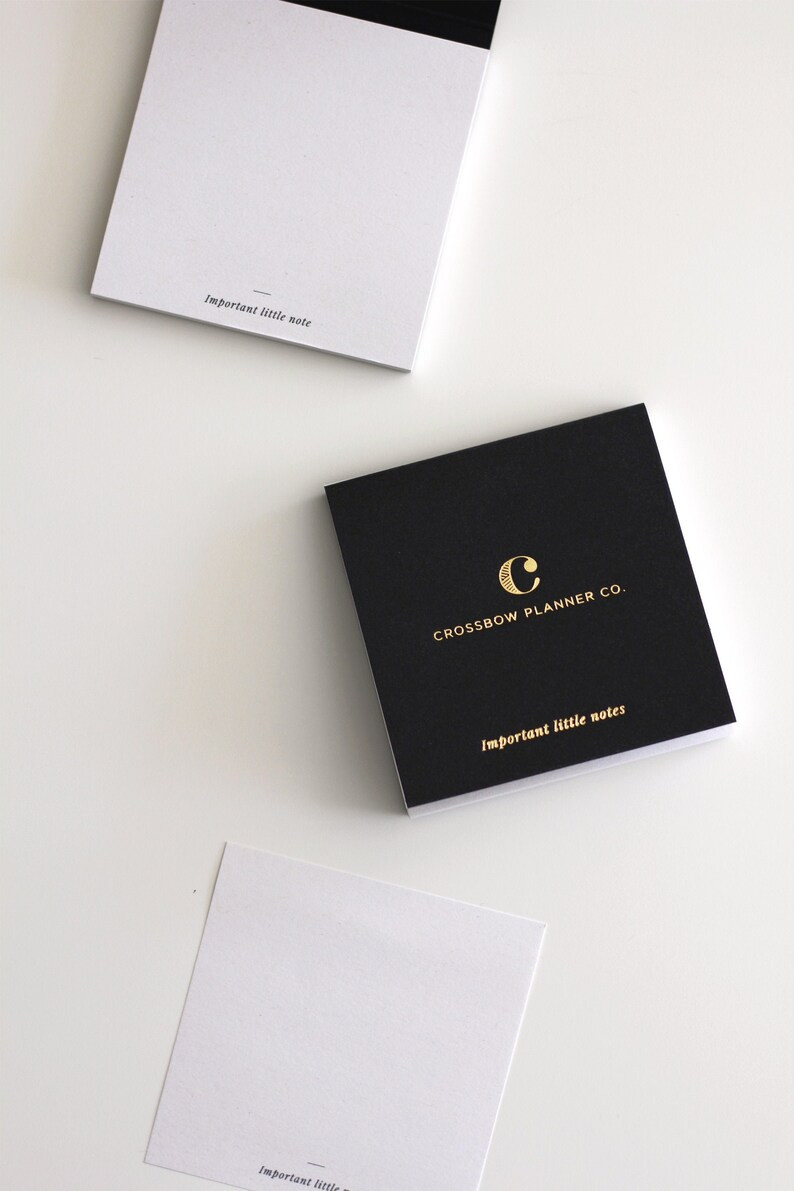 Gebundene Sticky Notes mit Goldfolien-Cover | Minimaler und Luxuriöser Notizblock | Premium Schr... | Etsy (DACH)