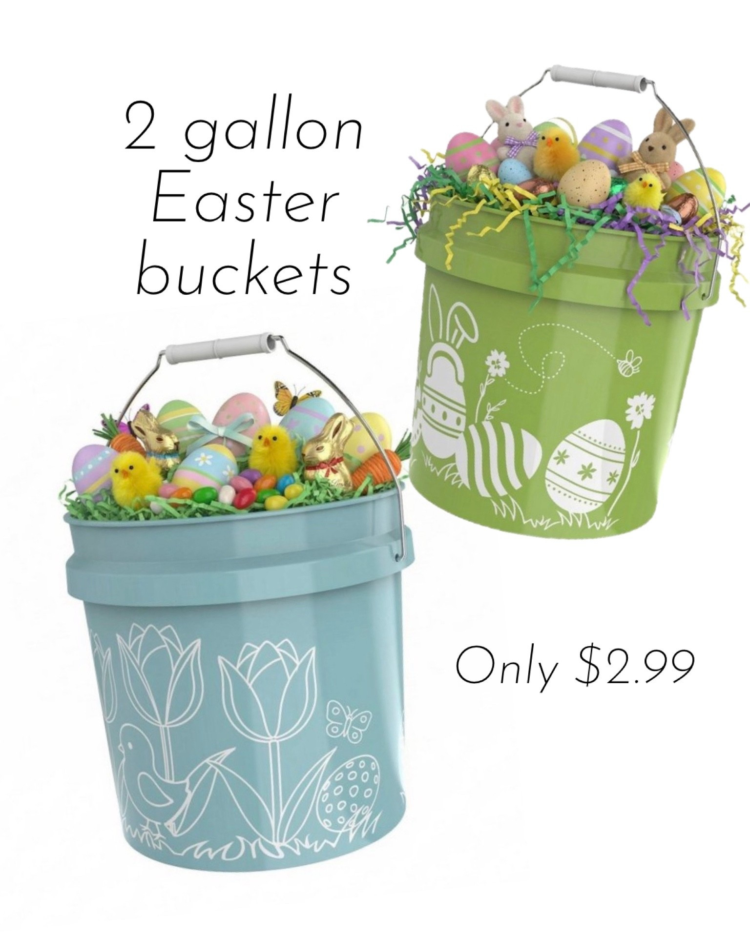 We’re doing Easter in Florida this year and I found the CUTEST buckets for the boys 🥹🌴

These 2-gallon Easter buckets are only $2.99 and the colors are so good. I love that they’re big enough for all the goodies… but also perfect for collecting shells on the beach after Easter 🐚☀️ (you know we’ll be putting them to use all week).

A few things going in ours:
• Swim goggles + dive toys
• Easter Nerf guns
• Sidewalk chalk
• Bubbles
• Plush bunny and teething carrot for baby
• Books (something spring or beach-themed)
• A little candy, obviously

For $2.99 I grabbed extras because they’ll 100% use them beyond just Easter morning. Already selling fast 👀👇🏻

@Target 

#LTKBaby #LTKKids #LTKSeasonal