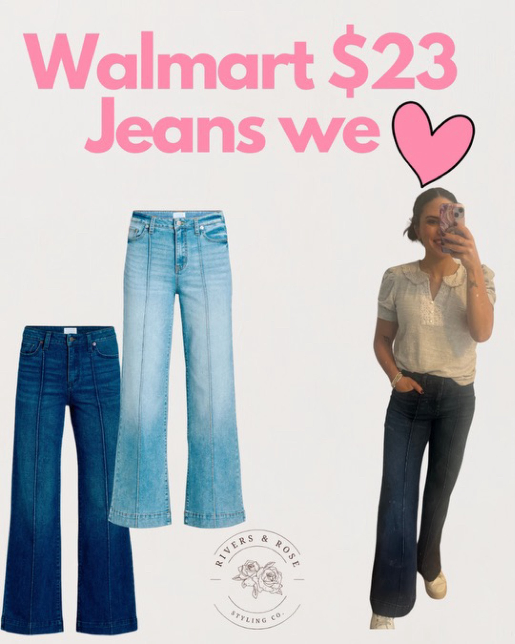 Walmart jeans we are LOVING!! ❤️

#LTKFindsUnder50 #LTKStyleTip