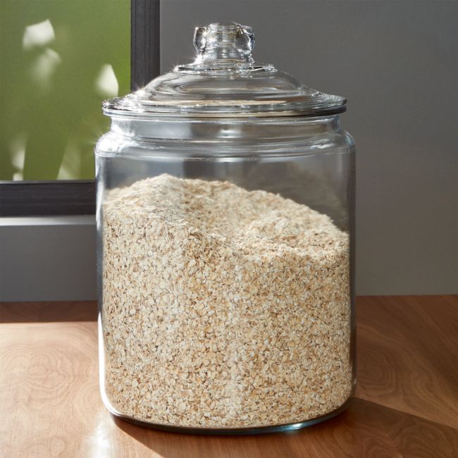 Heritage Hill 256 oz. Glass Jar with Lid | Crate & Barrel