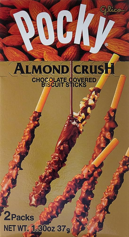 Pocky Chocolate Almond Crush Biscuit By Glico From Japan 12 Sticks | Amazon (US)