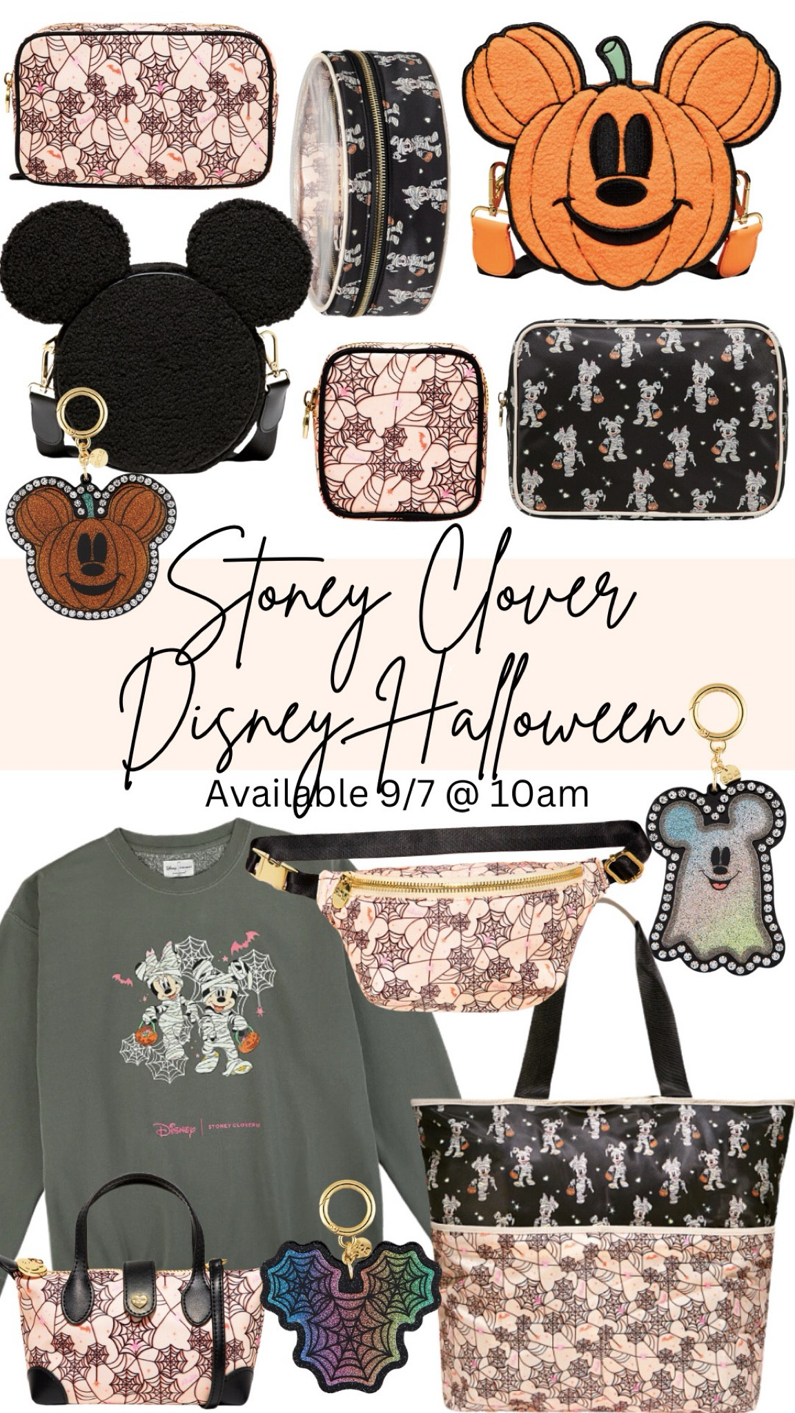 Stoney Clover Lane Disney Halloween collection available starting 9/7 @ 10am!🎃 

Disney outfit, Halloween outfit, Halloween bag, novelty bag 

#LTKItBag #LTKSeasonal #LTKFamily