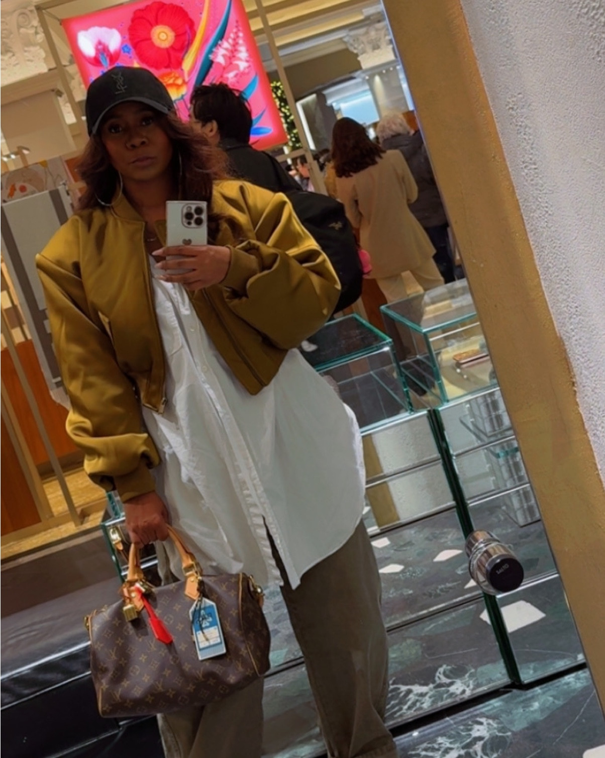At Harrods, send halp! Hat is YSL, Jacket is by Helsa via Revolve, shirt is by Zara, pants by Afrm, bag Louis, shoes (swipe to see) …Chanel

#LTKOver40 #LTKTravel #LTKootd