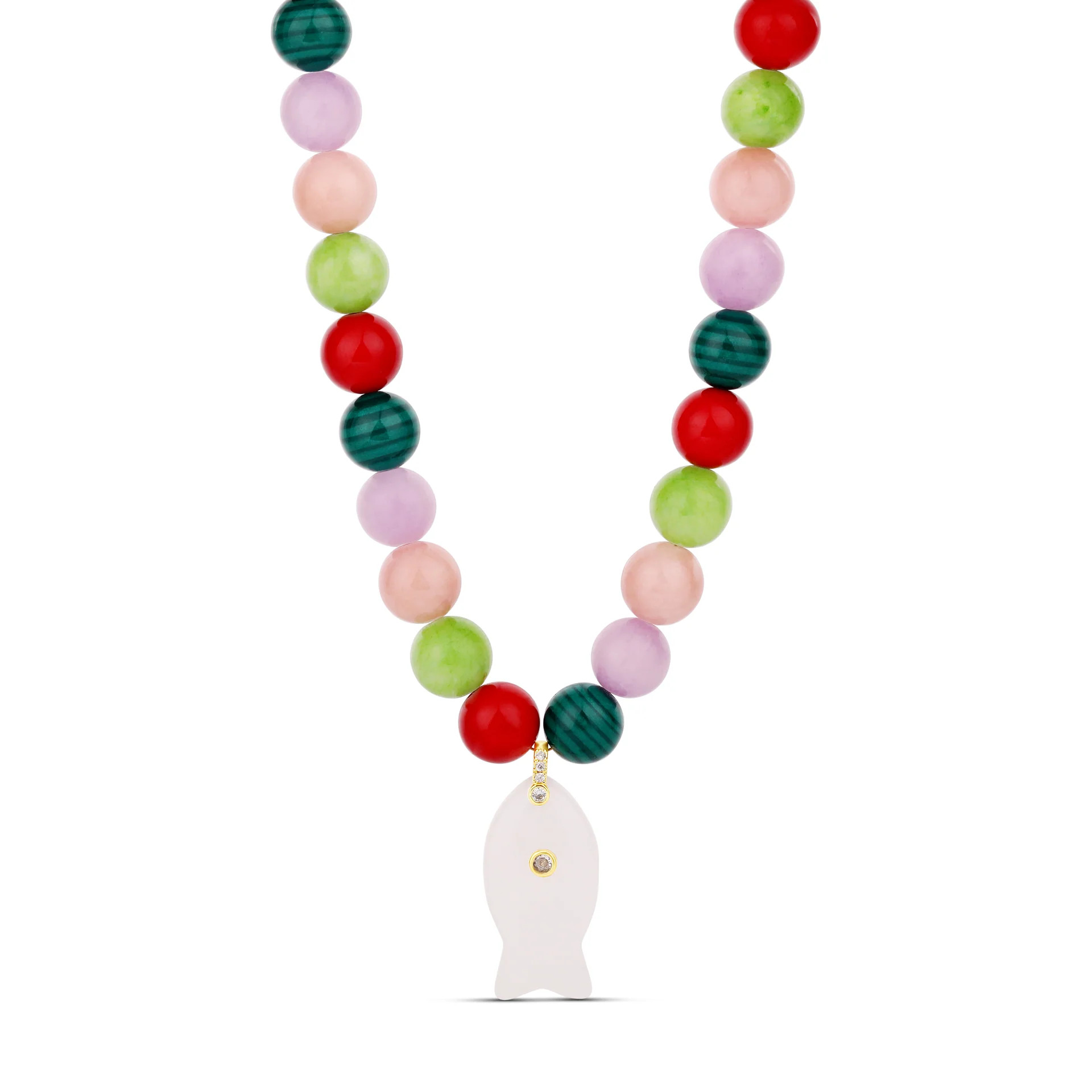 Vibrant Pastel Fish Necklace | Hannah B. Jewelry