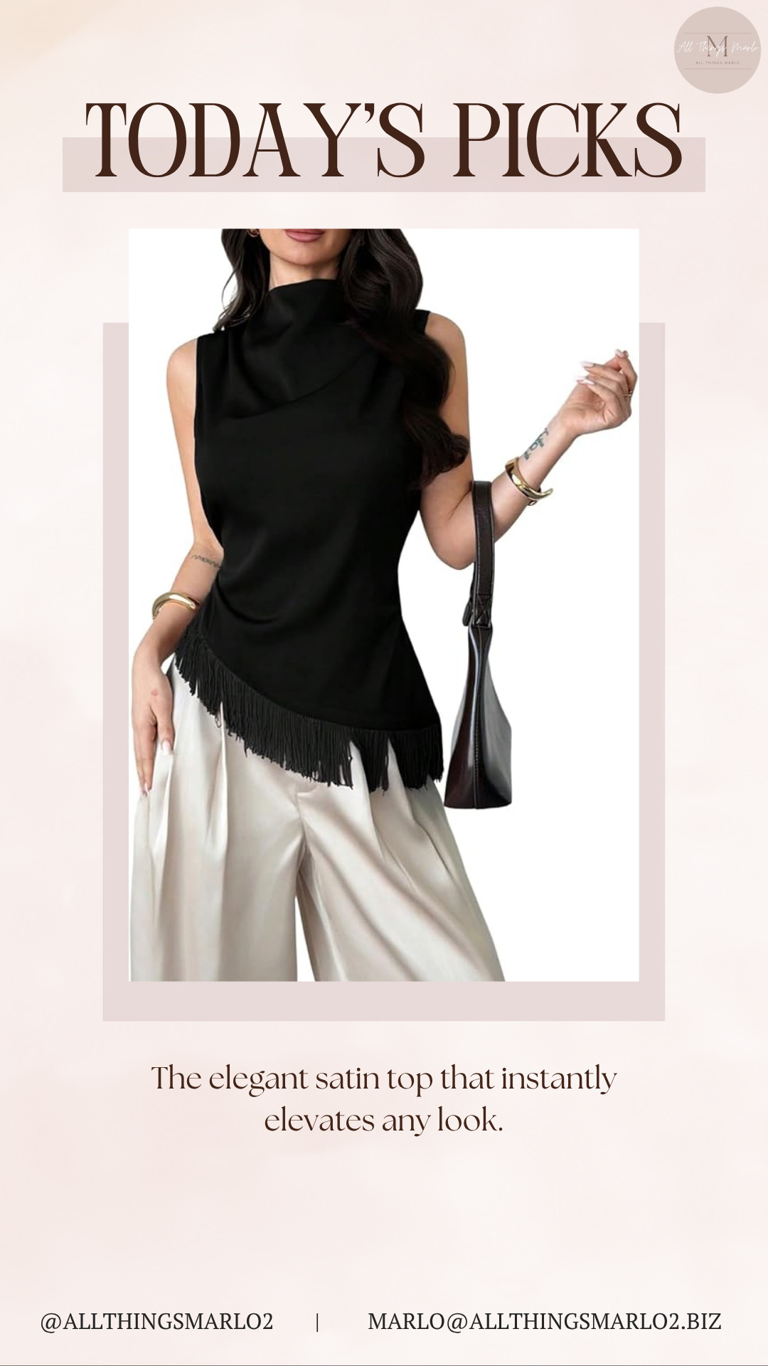 The elegant satin top that instantly elevates any look.
 

 #LTKSeasonal #LTKWorkwear #LTKTravel